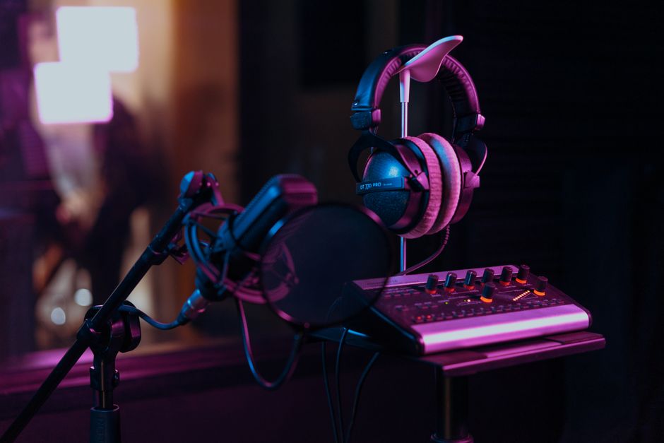 Slušalice i mikrofon za audio snimanje
